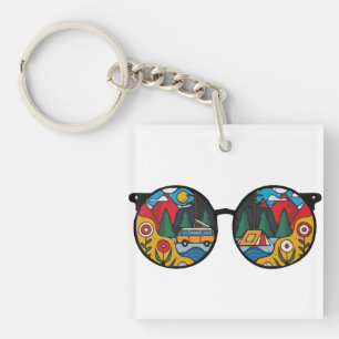 A Camping Adventure Key Ring