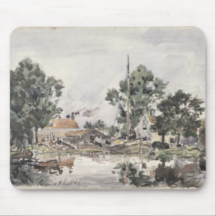 A Canal in The Hague, 1868 Mouse Pad