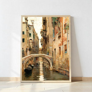 A canal in Venice Poster