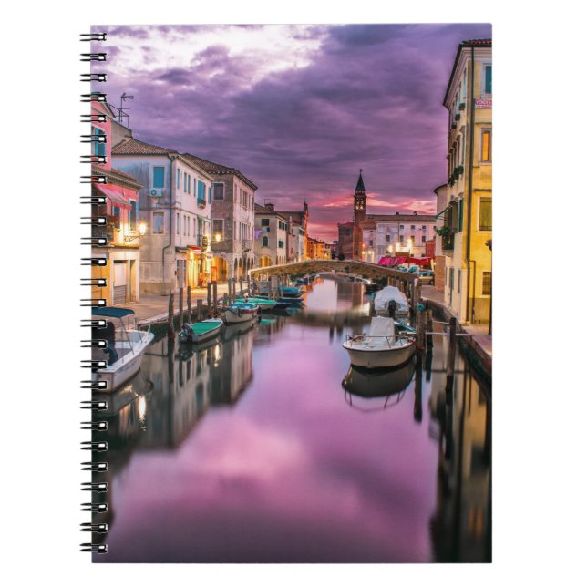 A canal in Venice spiral notebook (Front)