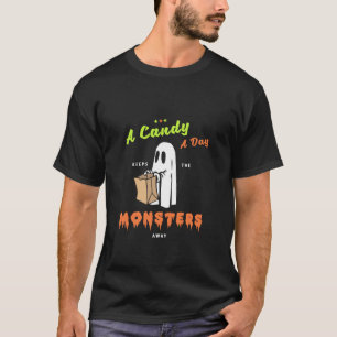 A Candy A day Keeps The Monsters Away Spooktacular T-Shirt