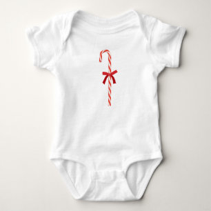 A Candy Cane Baby Bodysuit