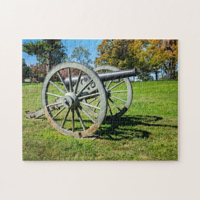 A cannon on the Fredericksburg Battlefield Jigsaw Puzzle (Horizontal)