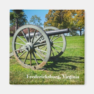 A cannon on the Fredericksburg Battlefield Magnet