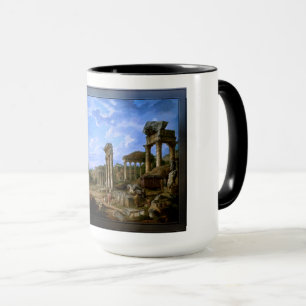 A Capriccio of the Roman Forum by Giovanni Pannini Mug