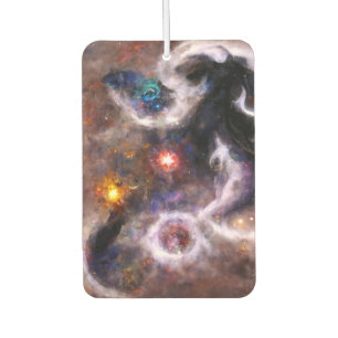 A Captivating Abstract Galactic Nebula Car Air Freshener