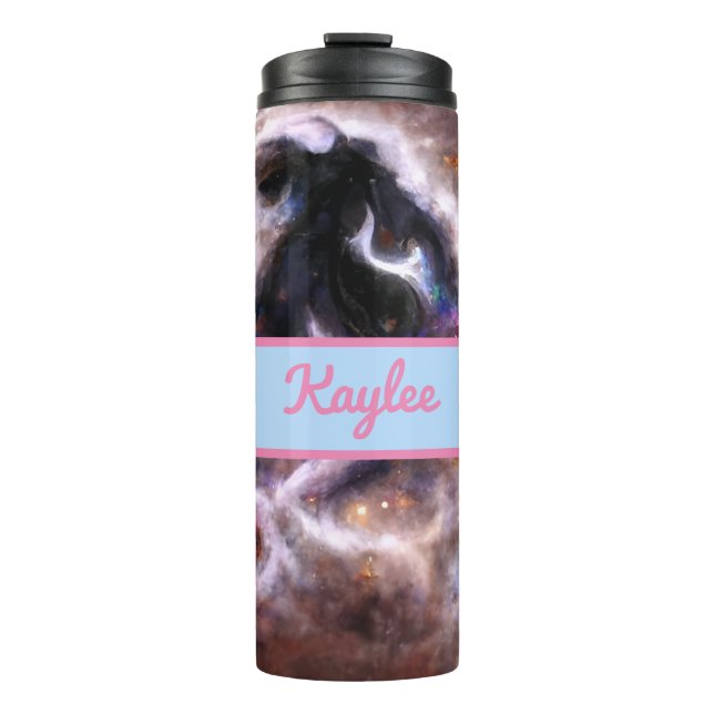 A Captivating Abstract Galactic Nebula Thermal Tumbler (Front)
