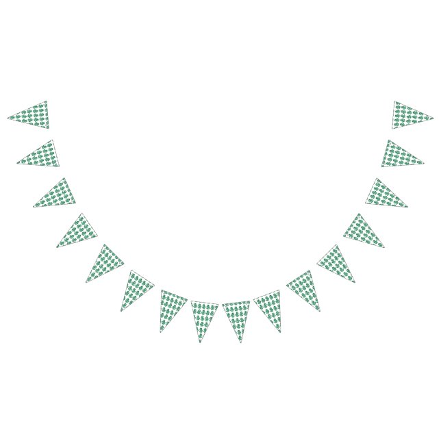 A captivating green and black design with a bold g bunting  (All)