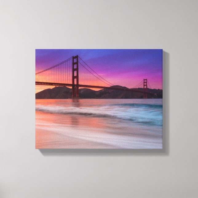 A capture of San Francisco's Golden Gate Bridge Canvas Print (Front)