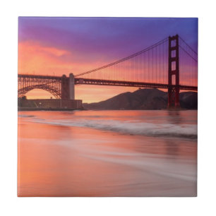 A capture of San Francisco's Golden Gate Bridge Tile