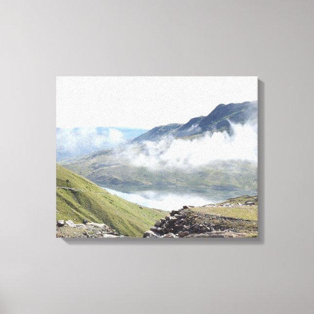 A Captured Moment In Snowdonia Canvas Print (Front)
