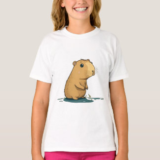 a capybara at the watering hole T-Shirt