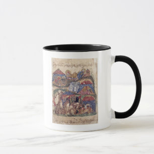 A Caravan Stop, from 'The Maqamat' by Mug