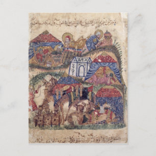 A Caravan Stop, from 'The Maqamat'  by Postcard