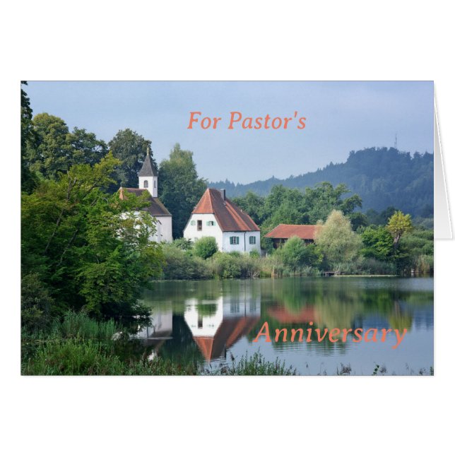 A card for a pastor's Anniversary (Front Horizontal)
