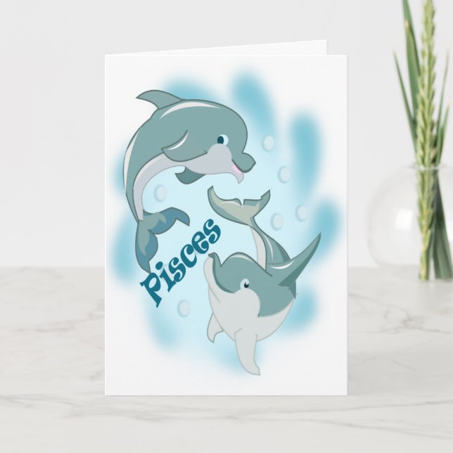 A Card for those who are Pisces (Front)