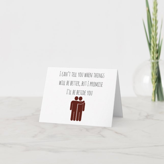 A card for when you don't know what to say (Front)