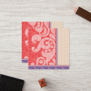 a card with a red heart on it