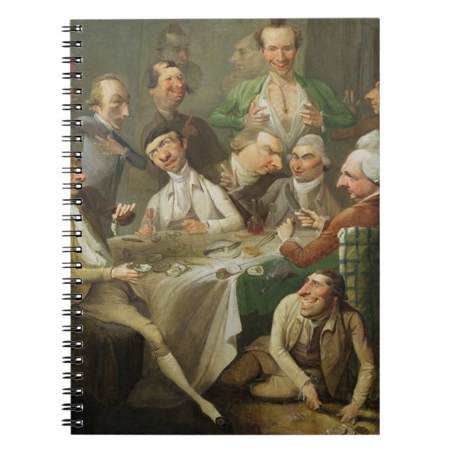 A Caricature Group, c.1776 (oil on canvas) Notebook (Front)