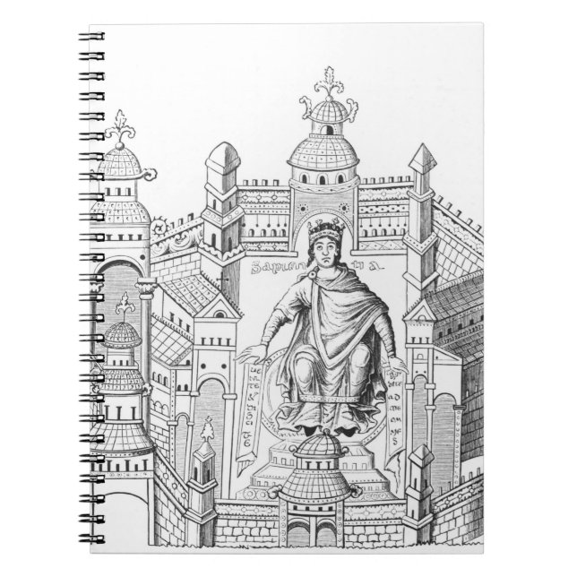 A Carlovingian king in his palace, personifying Wi Spiral Notebook (Front)