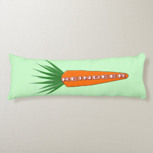 A Carrot for Christmas Reindeer Body Pillow