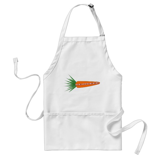 A Carrot for Christmas Reindeer Custom Standard Apron (Front)