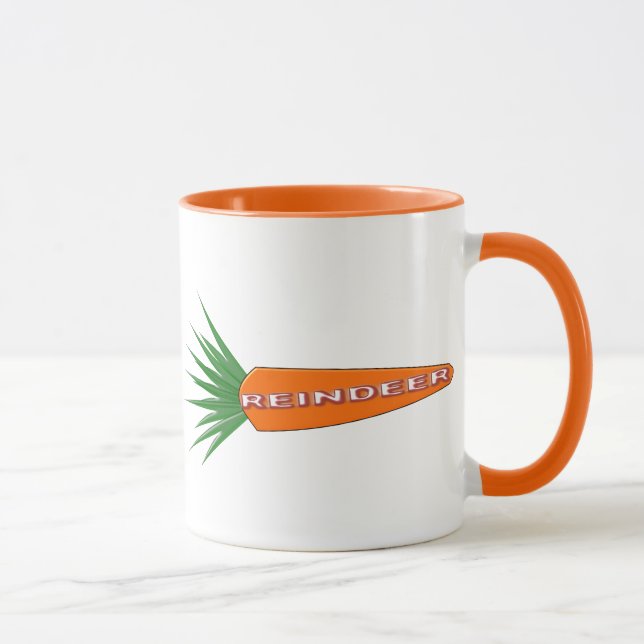 A Carrot for Christmas Reindeer Mug (Right)