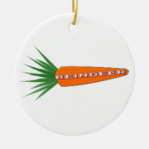 A Carrot for Christmas Reindeer Ornament