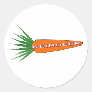 A Carrot for Christmas Reindeer Stickers