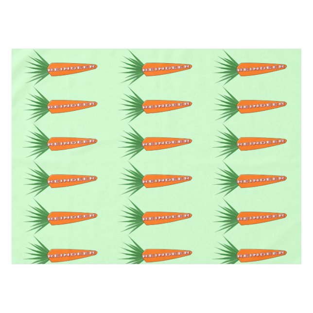 A Carrot for Christmas Reindeer Tablecloth (Front (Horizontal))