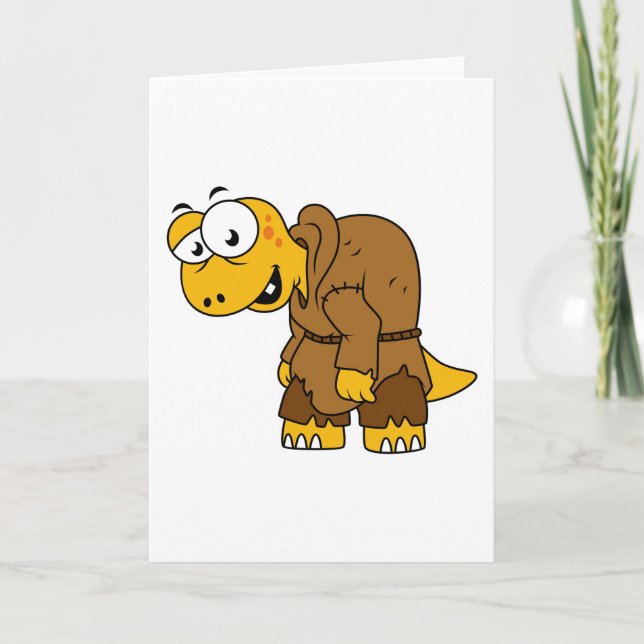 A Cartoon Dinosaur Hunchback. Card (Front)