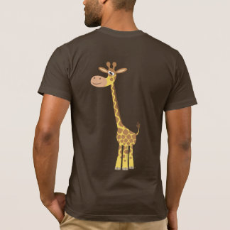 A cartoon giraffe T-shirt (back)