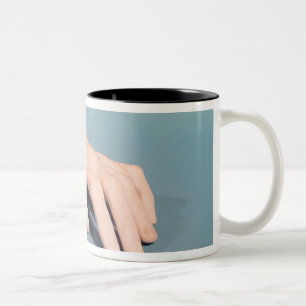 A cast of the hand of Frederic Chopin Two-Tone Coffee Mug