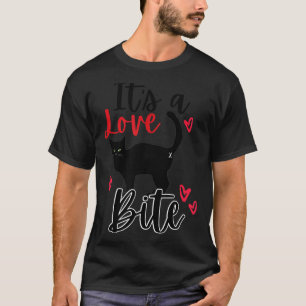 A Cat Bite Means Love, Kitty Valentines  T-Shirt