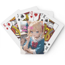 A cat-ear girl attending school.