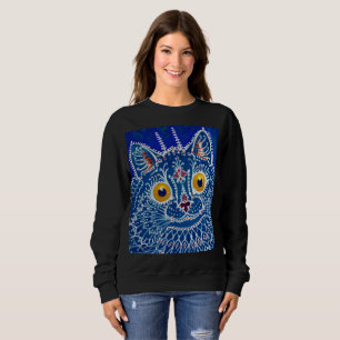 A Cat in Gothic Style by Louis Wain Sweatshirt