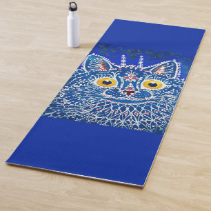 A cat in gothic style by Louis Wain Yoga Mat