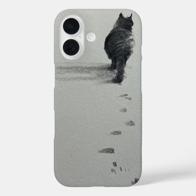 a cat in the snow 3 Case-Mate iPhone case (Back)
