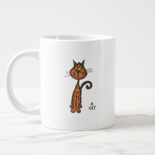 A Cat Large Coffee Mug (Left)