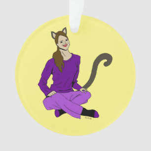 a catgirl ornament