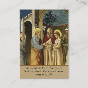 A Catholic Wedding Prayer Favour Holy Card