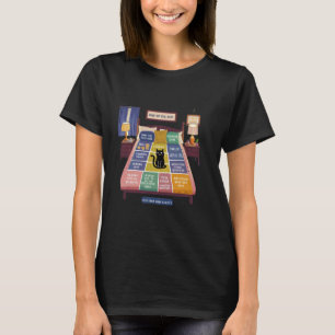 A Cat's Map of the Bed Shirt Funny Cat Lover Tee