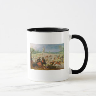 A cavalry battle mug