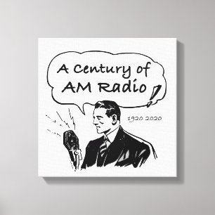 A Century of AM Radio Broadcasting Canvas Print