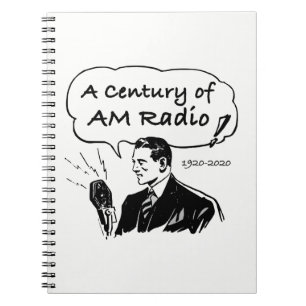 A Century of AM Radio Broadcasting Spiral Notebook