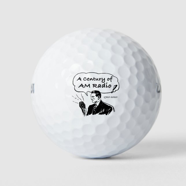 A Century of AM Radio Golf Balls (Front)