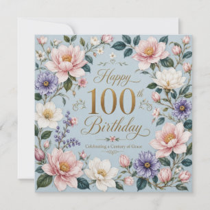 A Century of Blooming Grace Card