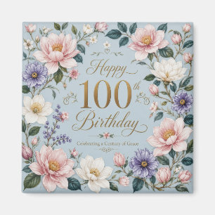 A Century of Blooming Grace Magnet