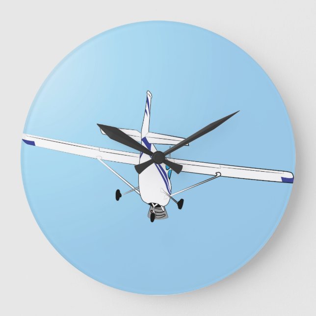 A Cessna in flight Large Clock (Front)