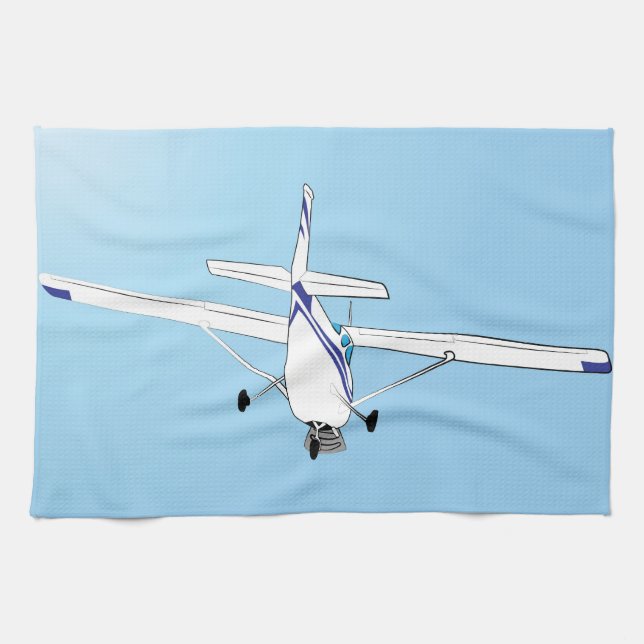 A Cessna in flight Tea Towel (Horizontal)